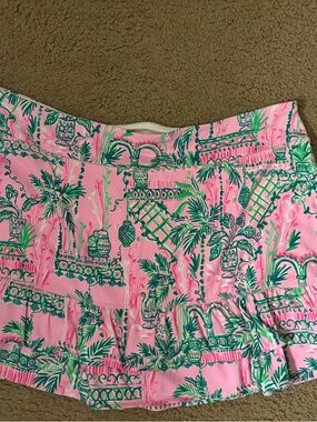Lilly Pulitzer Fern Skort UPF 50+ Mandevilla Baby Always Worth It XL